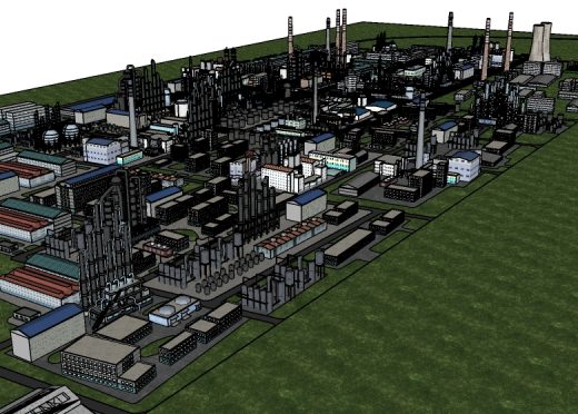 Factory designed by Sketchup