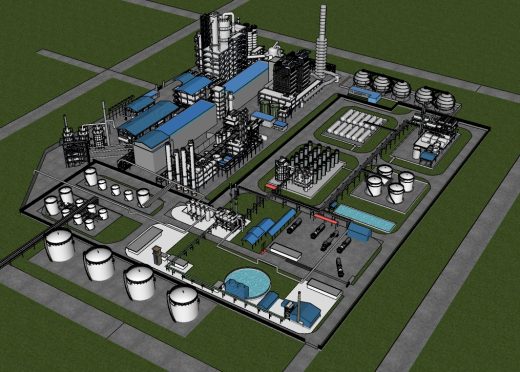 Introducing the 3D Model of a Chemical Plant in SketchUp